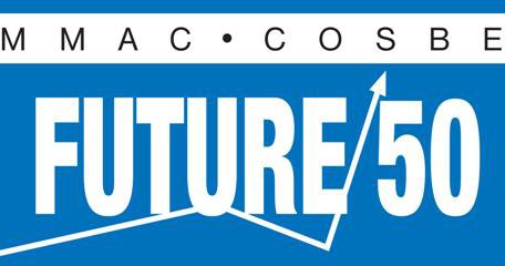 Image shows the logo for Milwaukee MMAC|COSBE Future 50 Award 