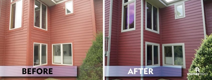 New Engineered Wood Siding & Windows Before & After