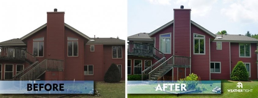 New Engineered Wood Siding & Windows Before & After