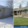 Stone Siding Before & After