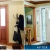 Before & after of new entry door