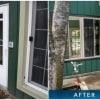 Before & after of new entry door