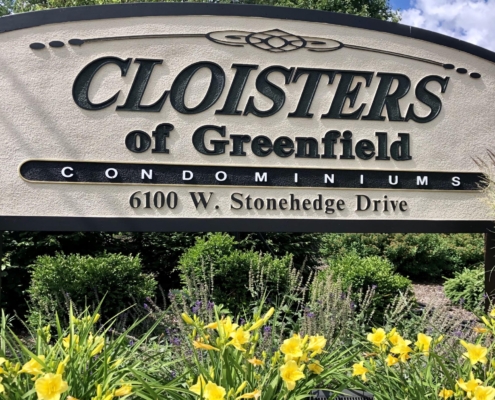 Cloisters Of Greenfield Condo Sign